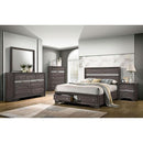  Color_Grey  Size_Queen  -- Chrissy CM7552GY-Q-BED Queen Bed IMAGE 2