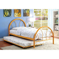  Color_Orange Size_Twin -- Furniture of America Rainbow Metal Bed IMAGE 1