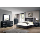  Color_Dark Grey Size_King -- Cayla CM7779DG-EK-BED E.King Bed IMAGE 2