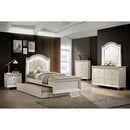  Size_Twin -- Furniture of America Allie Upholstered Panel Bed IMAGE 2