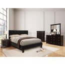  Color_Black  Size_Queen  -- Velen CM7949BK-Q-BED-VN Queen Bed IMAGE 2