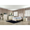  Size_Twin -- Furniture of America Geneva Panel Bed IMAGE 2
