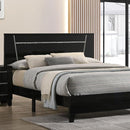  Color_Black Size_California King -- Magdeburg FOA7038BK-CK Cal.King Bed IMAGE 1