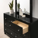  Color_Black Size_California King -- Magdeburg FOA7038BK-CK Cal.King Bed IMAGE 5