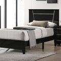  Color_Black Size_Twin -- Furniture of America Magdeburg Panel Bed IMAGE 1
