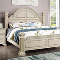  Color_Antique White Size_Queen -- Pamphilos FOA7144WH-Q-BED Queen Bed IMAGE 1
