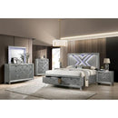 Color_Silver  Size_King  -- Emmeline FOA7147EK-BED E.King Bed IMAGE 2