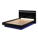  Color_Black/chrome  Size_California King  -- Furniture of America Erlach Panel Bed IMAGE 4