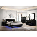  Color_Black/chrome  Size_King  -- Erlach FOA7189BK-EK-BED E.King Bed IMAGE 2