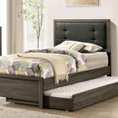  Size_Full -- Furniture of America Roanne Upholstered Panel Bed IMAGE 1