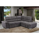  Acme Furniture Acoose LV01023 Sectional Sofa - Gray IMAGE 1