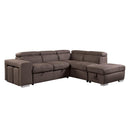  Acme Furniture Acoose LV01025 Sectional Sofa with Sleeper IMAGE 2
