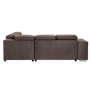 Acme Furniture Acoose LV01025 Sectional Sofa with Sleeper IMAGE 5