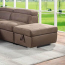  Acme Furniture Acoose LV01026 Ottoman - Brown IMAGE 1