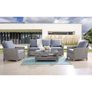  Acme Furniture Greeley OT01090 4PC Pack Patio Sofa Set IMAGE 1