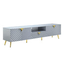  Acme Furniture Gaines LV01134 TV Stand - Grey IMAGE 1
