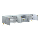  Acme Furniture Gaines LV01134 TV Stand - Grey IMAGE 2