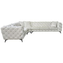  Acme Furniture Atronia LV01160 Sectional Sofa with 4 Pillows IMAGE 2