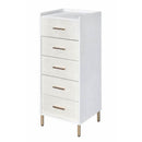  Acme Furniture Myles AC01168 Jewelry Armoire - White & Champagne IMAGE 1