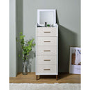  Acme Furniture Myles AC01168 Jewelry Armoire - White & Champagne IMAGE 5