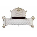  Size_California King -- Acme Furniture Vendome Upholstered Poster Bed IMAGE 2