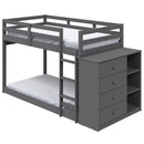  Acme Furniture Gaston BD01372 Twin/Twin Bunk Bed with 4 Drawers & 3 Compartments IMAGE 2