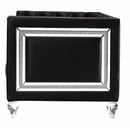  Acme Furniture Heibero LV01404 Loveseat - Black IMAGE 3