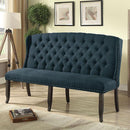  Furniture of America Sania CM3324BK-BL-BNL 3-Seater Love Seat Bench IMAGE 1