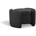  Manufacturer Color_Black -- Meridian Horizon Fabric Storage Ottoman IMAGE 1