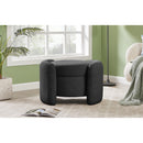  Manufacturer Color_Black -- Meridian Horizon Fabric Storage Ottoman IMAGE 2