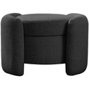  Manufacturer Color_Black -- Meridian Horizon Fabric Storage Ottoman IMAGE 3