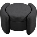  Manufacturer Color_Black -- Meridian Horizon Fabric Storage Ottoman IMAGE 6