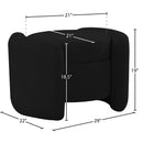  Manufacturer Color_Black -- Meridian Horizon Fabric Storage Ottoman IMAGE 9