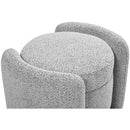 Manufacturer Color_Grey -- Horizon Grey Boucle Fabric Upholstered Ottoman IMAGE 8