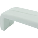 Color_Mint -- Arc Mint Boucle Fabric Upholstered Bench IMAGE 4