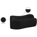  Color_Black -- Meridian Flair Boucle Fabric Upholstered Bench IMAGE 11