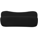  Color_Black -- Meridian Flair Boucle Fabric Upholstered Bench IMAGE 5