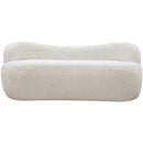  Color_Cream -- Flair Cream Boucle Fabric Upholstered Bench IMAGE 5