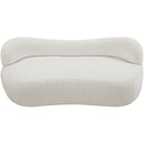 Color_Cream -- Flair Cream Boucle Fabric Upholstered Bench IMAGE 6