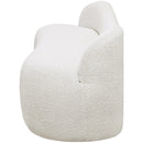  Color_Cream -- Flair Cream Boucle Fabric Upholstered Bench IMAGE 7