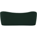  Color_Green -- Flair Green Boucle Fabric Upholstered Bench IMAGE 3