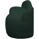  Color_Green -- Flair Green Boucle Fabric Upholstered Bench IMAGE 7