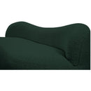  Color_Green -- Flair Green Boucle Fabric Upholstered Bench IMAGE 8