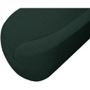  Color_Green -- Flair Green Boucle Fabric Upholstered Bench IMAGE 9