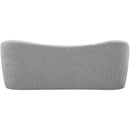  Color_Grey -- Flair Grey Boucle Fabric Upholstered Bench IMAGE 3
