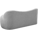  Color_Grey -- Flair Grey Boucle Fabric Upholstered Bench IMAGE 4