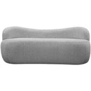  Color_Grey -- Flair Grey Boucle Fabric Upholstered Bench IMAGE 5