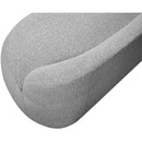  Color_Grey -- Flair Grey Boucle Fabric Upholstered Bench IMAGE 9