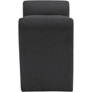  Color_Black -- Meridian Stylus Boucle Fabric Upholstered Bench IMAGE 4