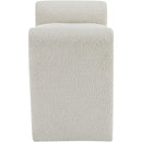  Color_Cream -- Stylus Cream Boucle Fabric Upholstered Bench IMAGE 4